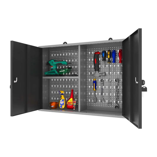 Metal Wall Hanging Garage Tool Cabinet