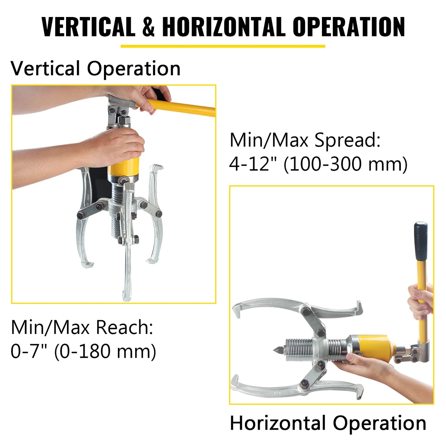 5/10/15 Ton Hydraulic Puller for Garage Repair Shop