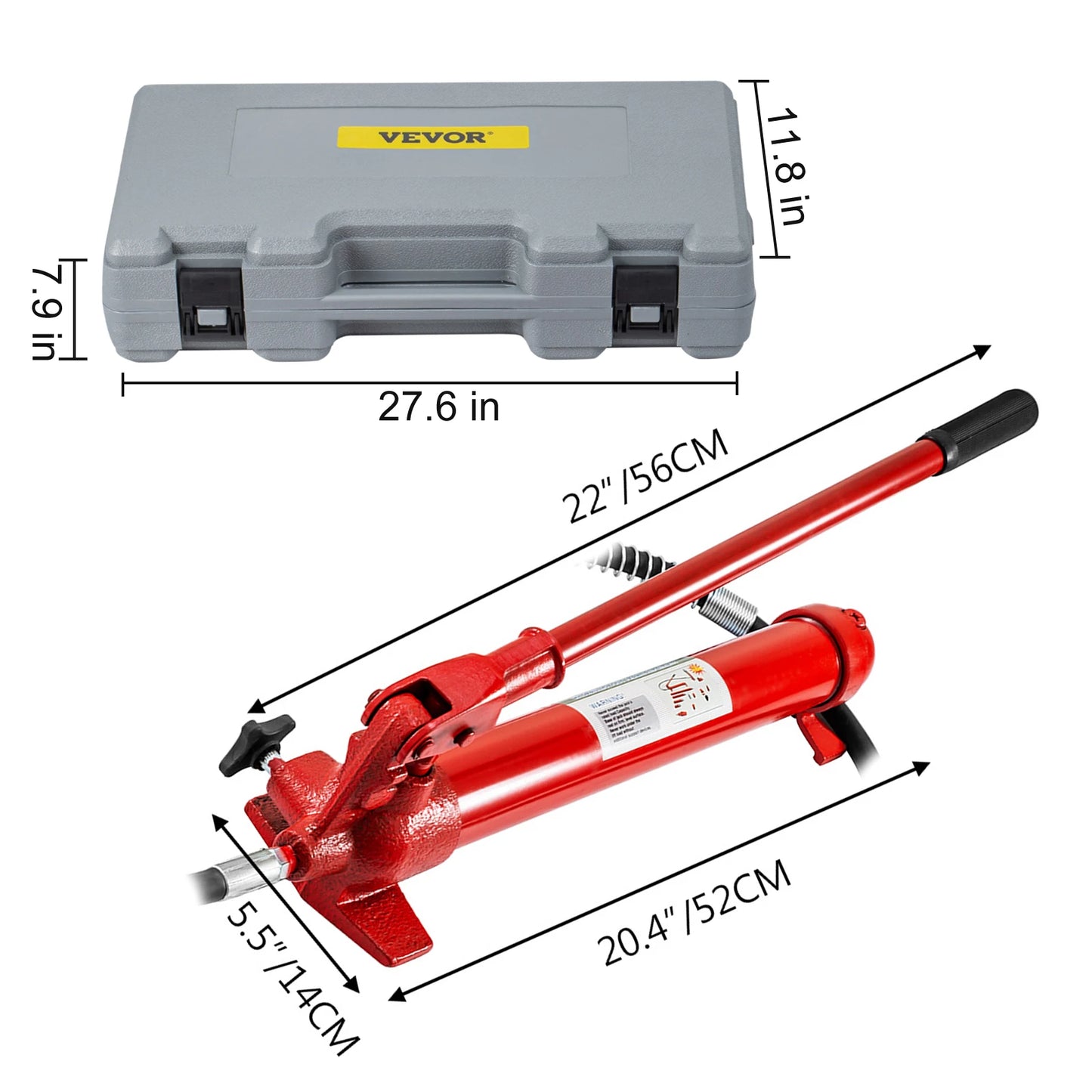 12 Ton Power Hydraulic Cylinder Jack Kit