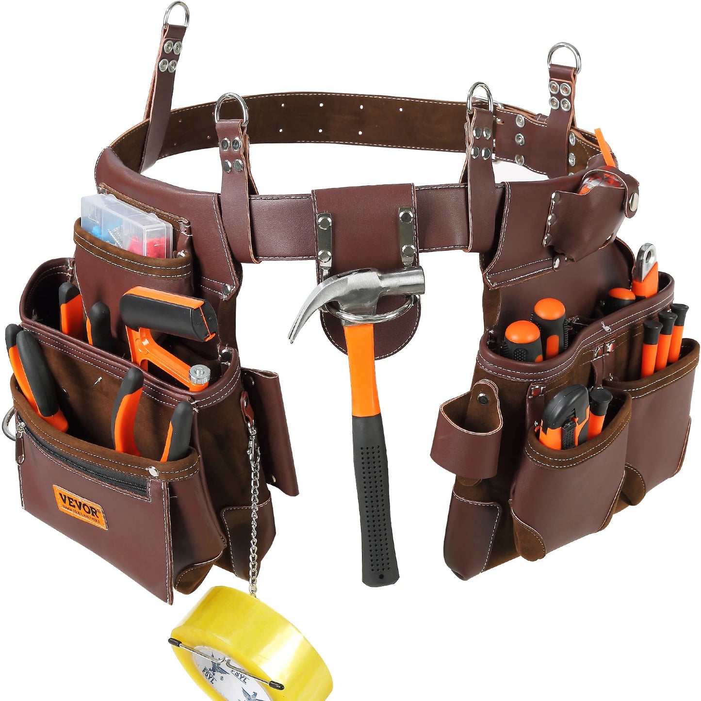 VEVOR 22 Pockets Tool Belt for Electrician Carpenter Handyman Woodworker